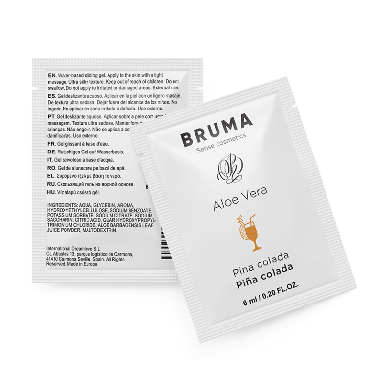 Lubrifiant Bruma aloe vera saveur piña colada dosette 6 ml