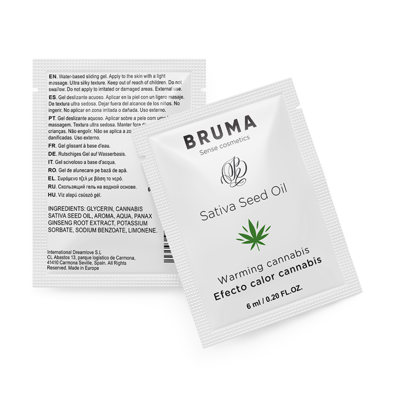 Dosette Bruma gel cannabis effet chaleur 6 ml