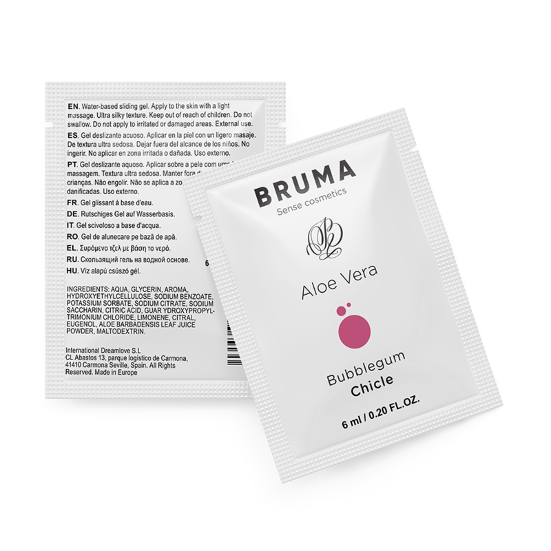 Dosette Bruma lubrifiant aloe vera saveur bubblegum 6 ml