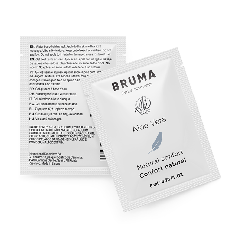 Lubrifiant Bruma aloe vera naturel dosette 6 ml