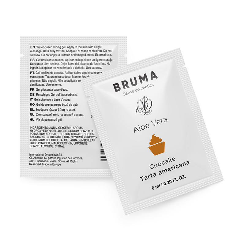 Dosette Bruma lubrifiant aloe vera saveur cupcake 6 ml