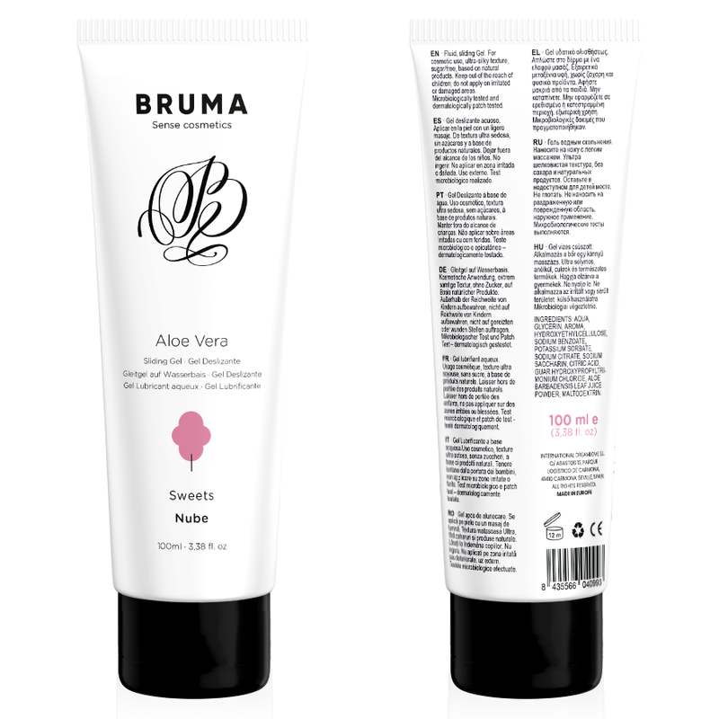 Lubrifiant Bruma aloe vera saveur bonbons 100 ml