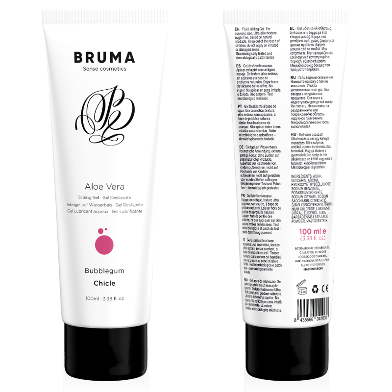 Lubrifiant Bruma aloe vera saveur bubblegum 100 ml