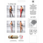 Collant audacieux culotte décorative coupe ouverte 30 denier — vue de profil