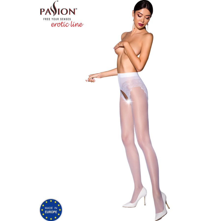 Collant audacieux culotte décorative coupe ouverte 30 denier — vue de dos
