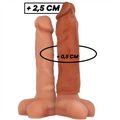 Gaine d'extension pénienne en silicone souple marron — vue principale