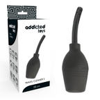 Douche intime Addicted Toys Squeeze Clean noire en TPR pour préparation anale
