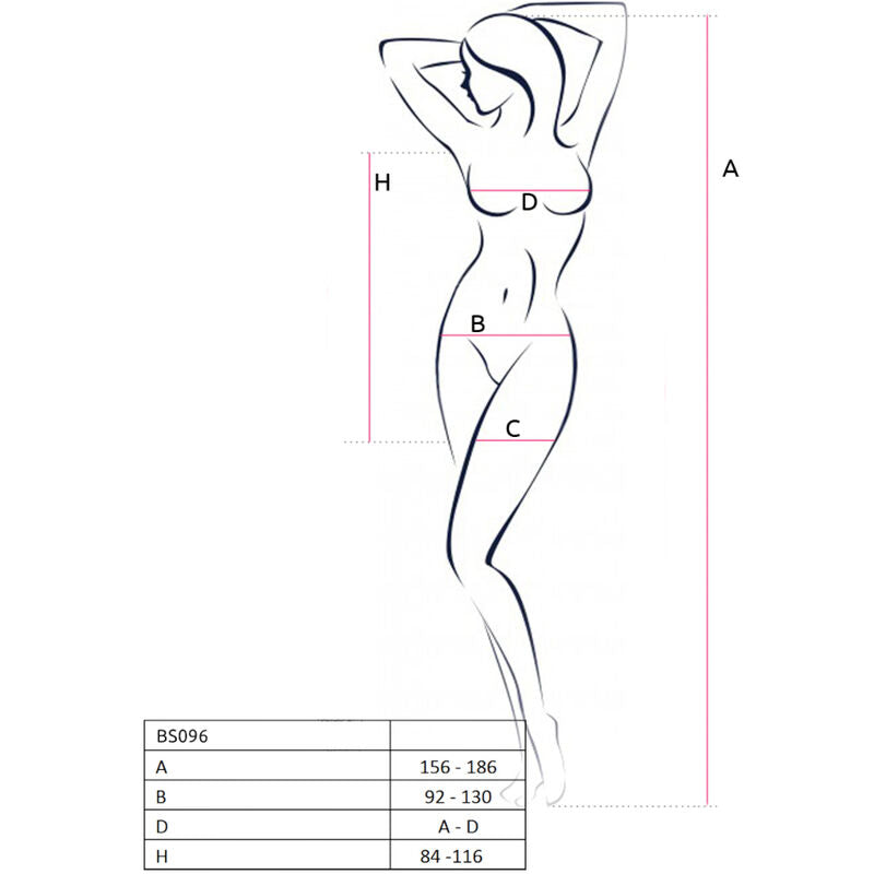 Bodystocking dentelle résille taille unique — emballage produit