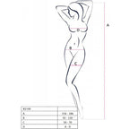 Bodystocking résille noir taille unique — vue de dos 2
