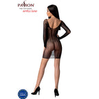 Bodystocking résille noir taille unique — vue de dos
