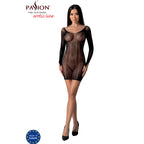 Bodystocking résille noir taille unique — vue de profil