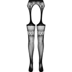 Collants fétichiste avec jarretière Passion — détail texture surface