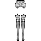 Collants ouvrants Passion avec jarretière — détail texture surface