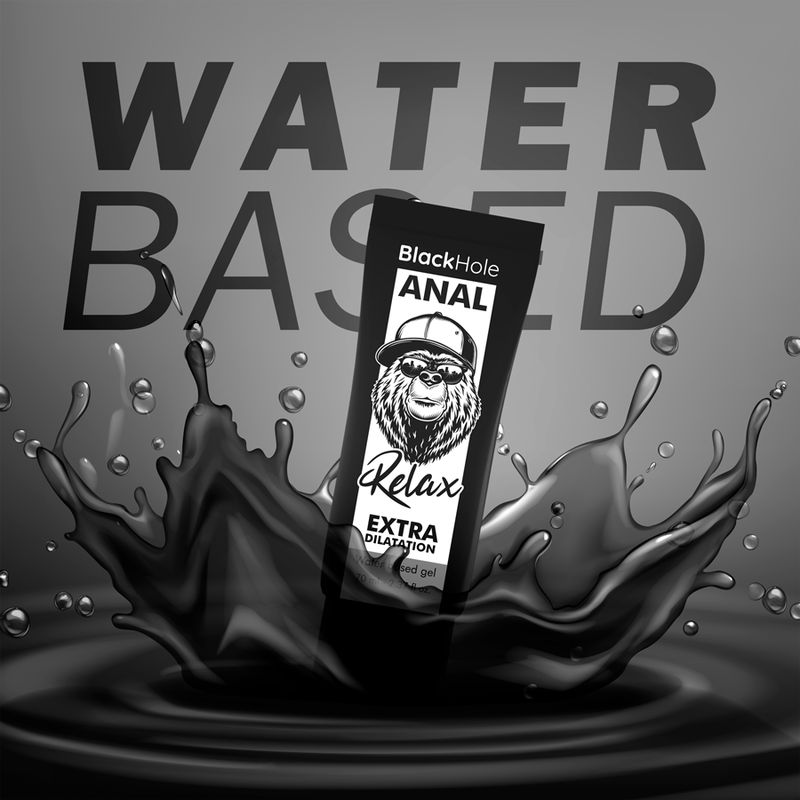 Gel relaxant base eau pour jeux anaux — vue de dos