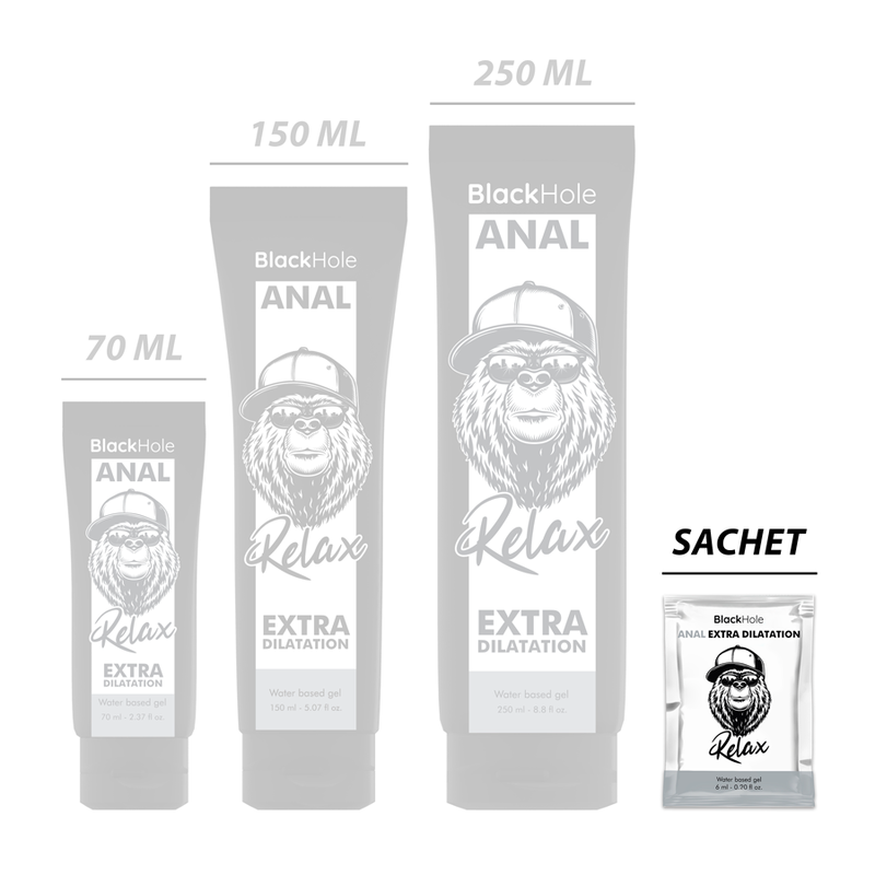 Gel lubrifiant relaxant anal base eau dosette — détail produit