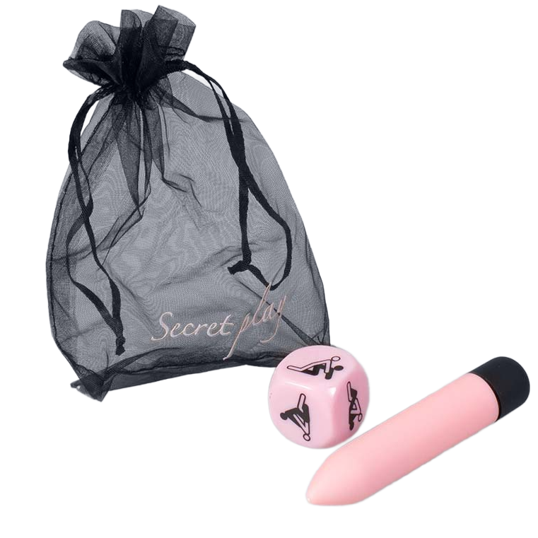 Kit jeu à deux dé de positions et mini balle vibrante — vue de profil