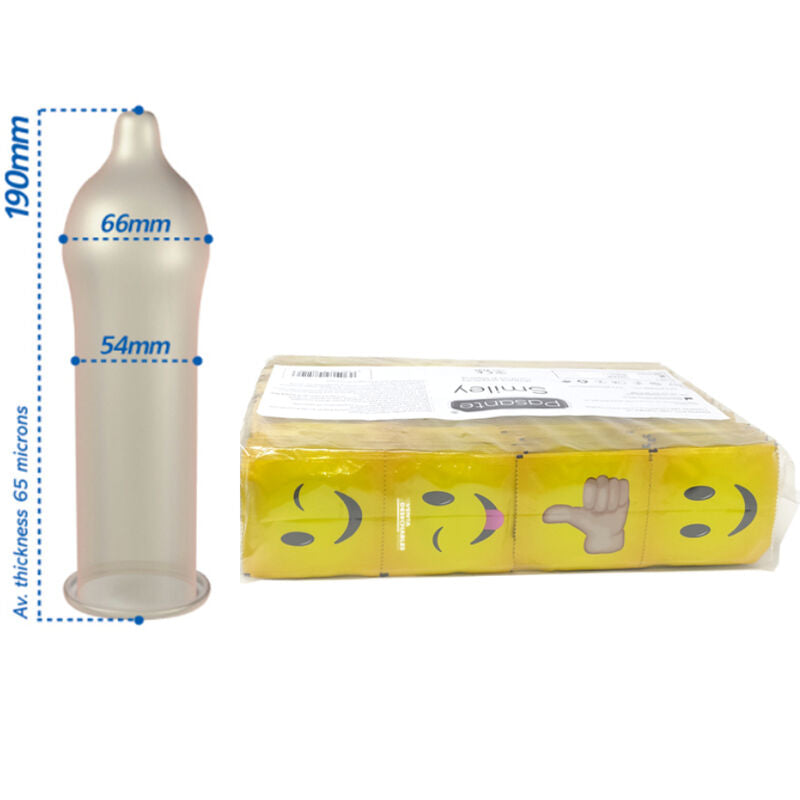 Préservatifs Smiley latex 144 unités — détail produit