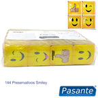 Préservatifs Smiley latex 144 unités — vue de profil