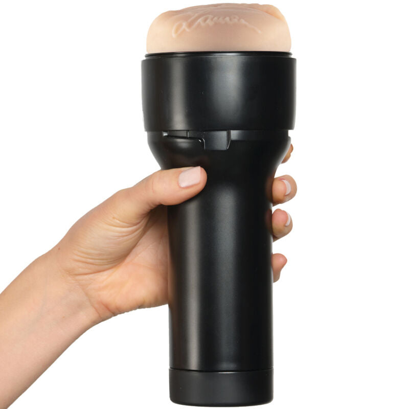Stroker moulé compatible masturbateur interactif et aspirati — vue de dos
