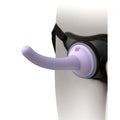 Harnais body dock avec gode silicone platine — vue principale