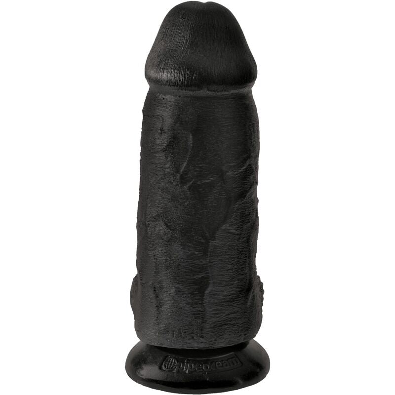 Gode réaliste épais avec ventouse noir — détail produit
