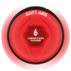 Gros plan sur l'embouchure rouge du Swing-R, mention 6 modes de vibration