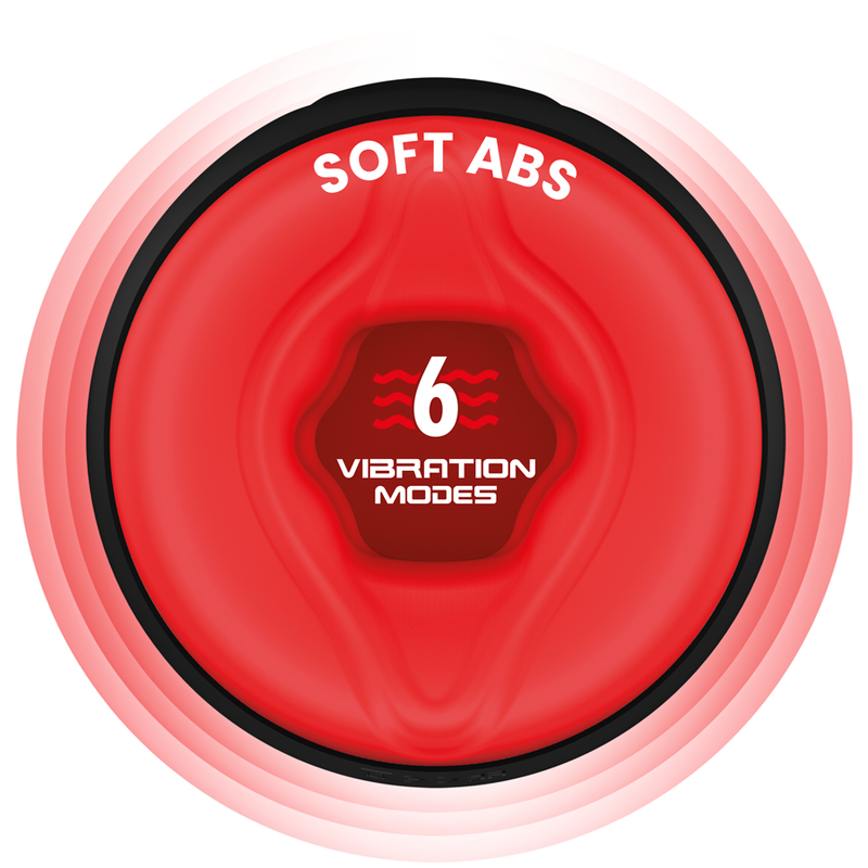 Gros plan sur l'embouchure rouge du Swing-R, mention 6 modes de vibration