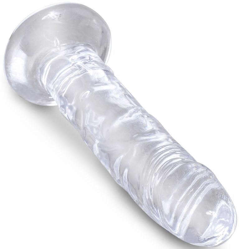 king cock clear penis realiste 15 5 cm transparent