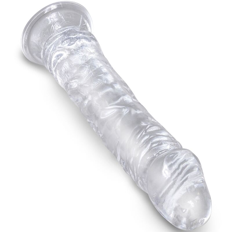 king cock penis realiste clair 19 7 cm transparent