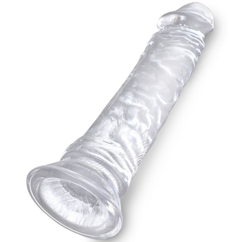 king cock penis realiste clair 19 7 cm transparent