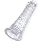 king cock penis realiste clair 19 7 cm transparent