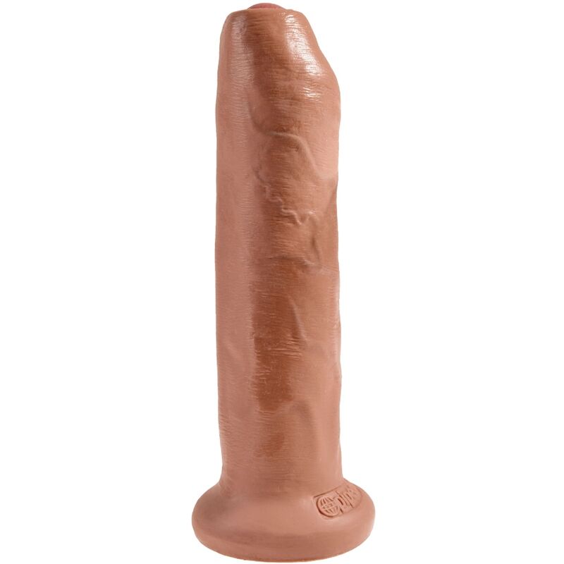 king cock penis realiste non coupe 17 8 cm caramel