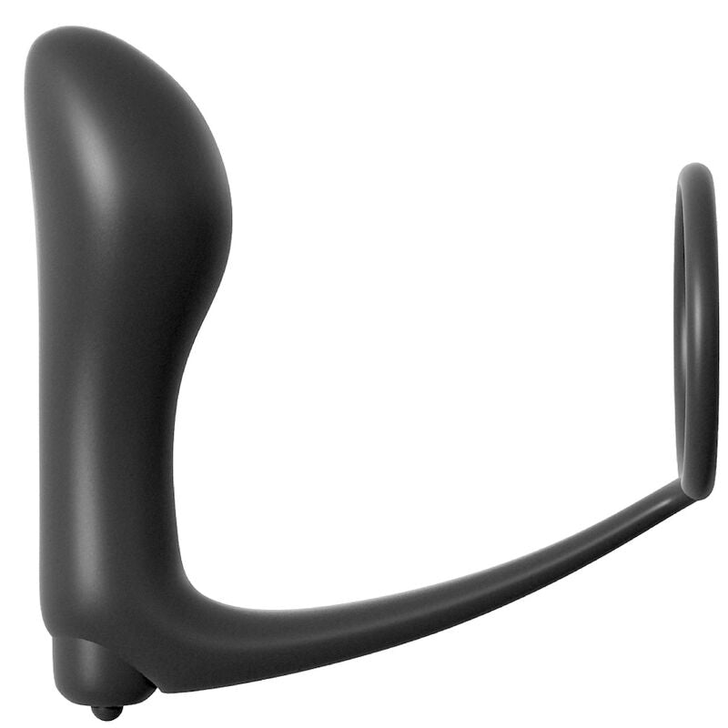Plug vibrant anal Ass-Gasm avec cockring silicone — vue de profil