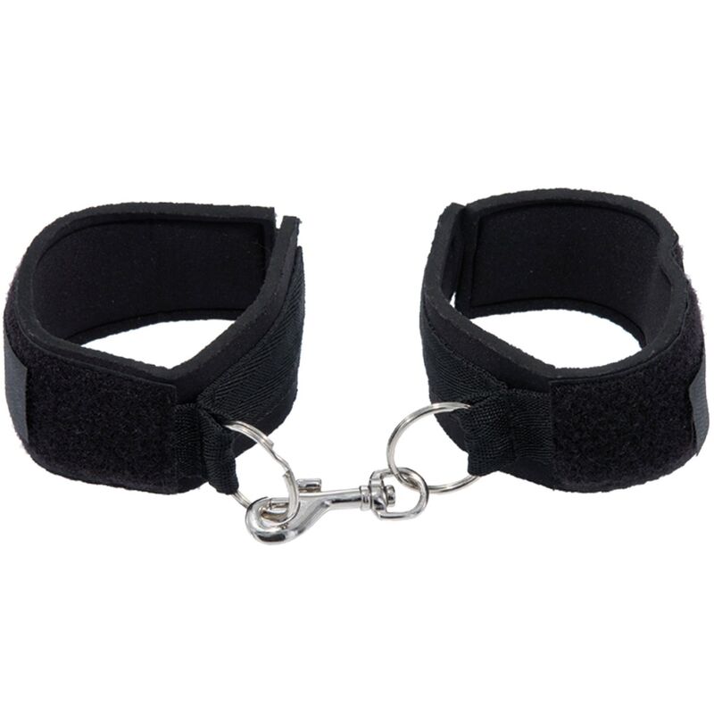 Menottes velcro noires pour débutants — vue principale