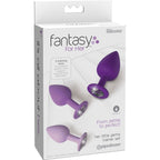 Emballage Fantasy For Her Her Little Gems Trainer Set, coffret de 3 plugs anaux violets, Pipedream