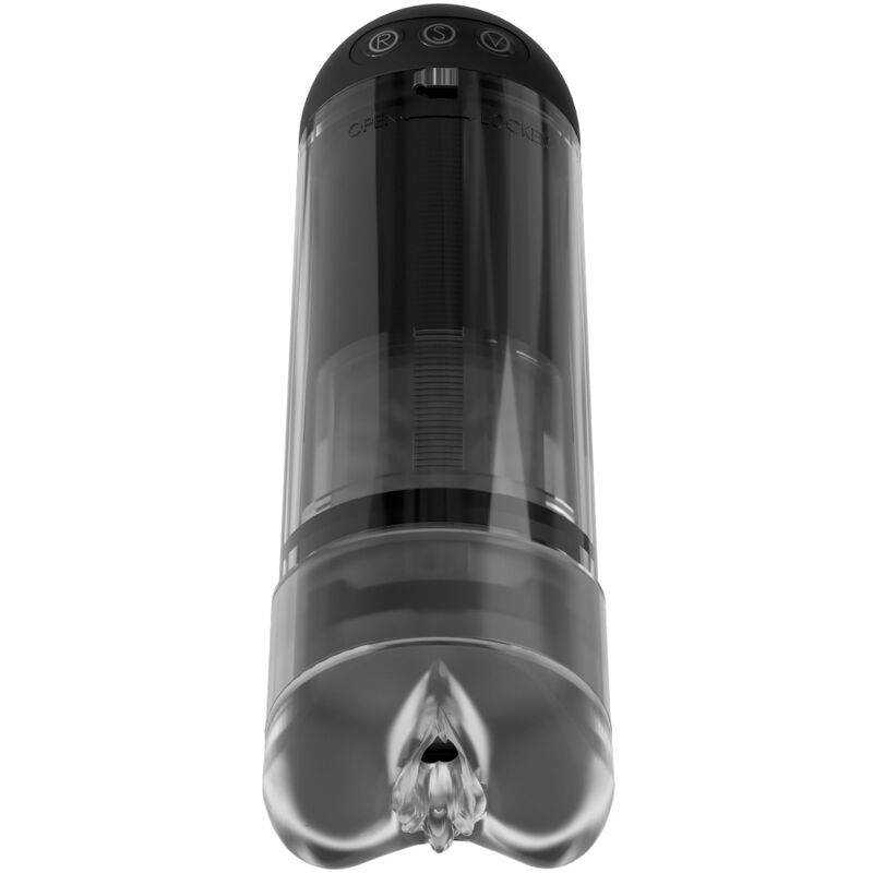 Extender Pro PDX Elite debout, embout inférieur texturé bien visible à travers le tube transparent