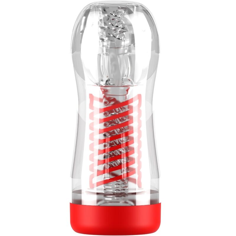 Gros plan sur le tube transparent du ViewTube 2 montrant la spirale de compression rouge et la base rouge