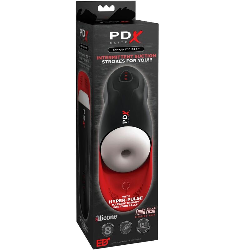 Emballage du Fap-O-Matic Pro PDX Elite avec fonction Hyper-Pulse et manchon Fanta Flesh