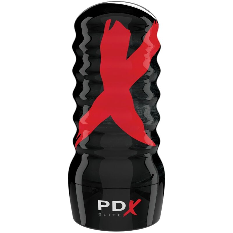 Air-Tight PDX Elite, vue de face sur la coque extérieure nervurée noire et rouge