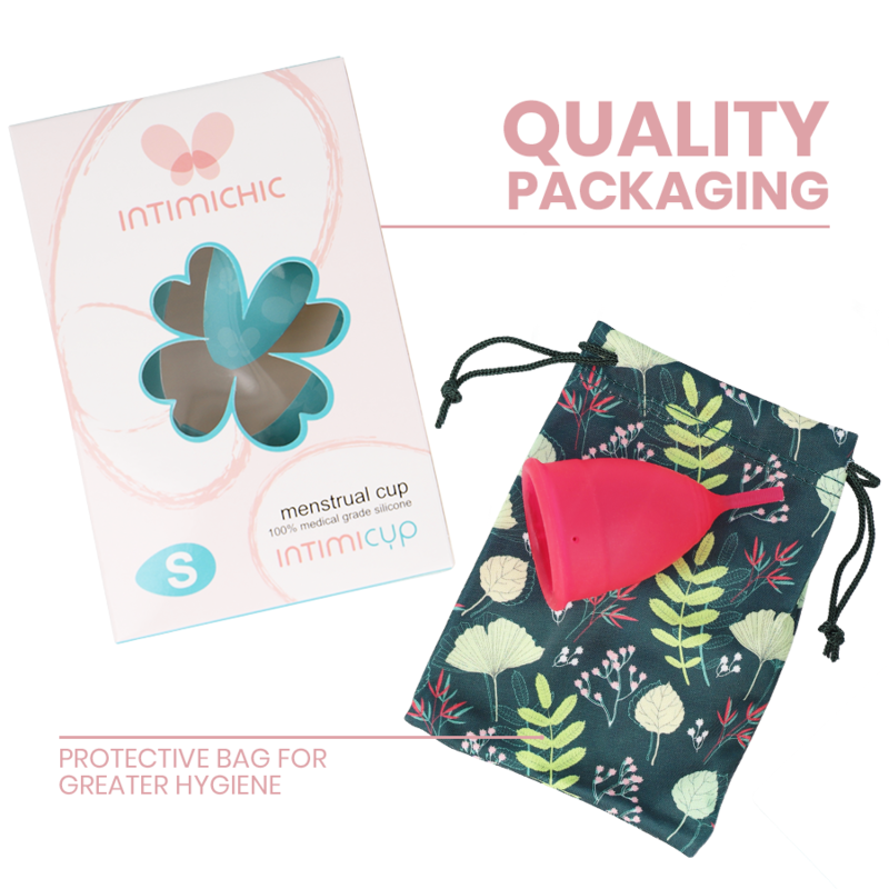 Coupe menstruelle réutilisable en silicone médical — détail produit