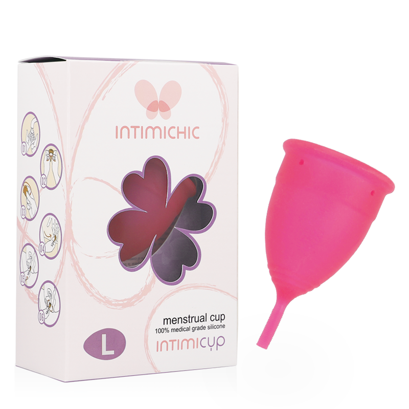 Coupe menstruelle réutilisable en silicone médical — comparatif dimensionnel
