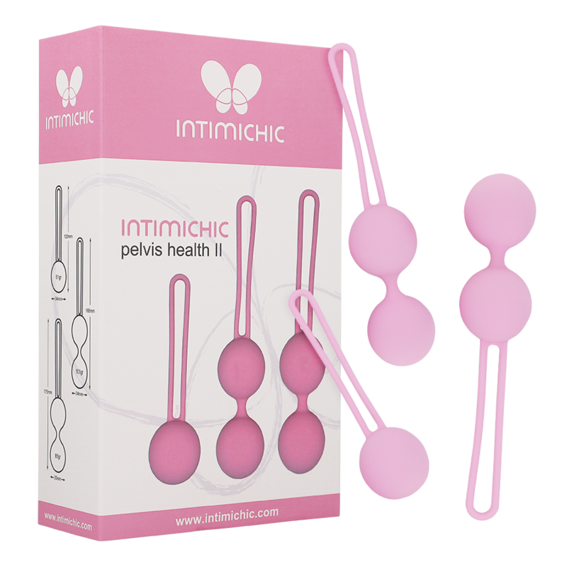 Boules de Kegel Pelvis Health II silicone médical — vue de profil