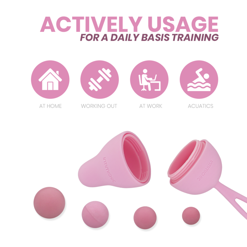 Boules de Kegel Intimichic Pelvis Health 2.0 — vue de profil