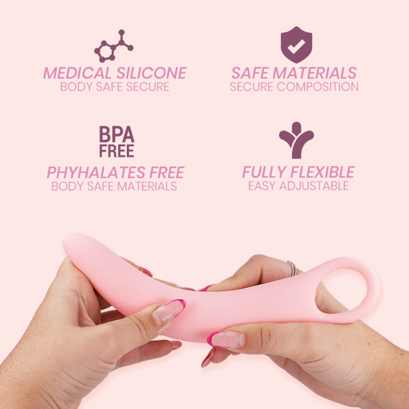 Coffret de 5 dilatateurs en silicone à tailles progressives — détail texture surface
