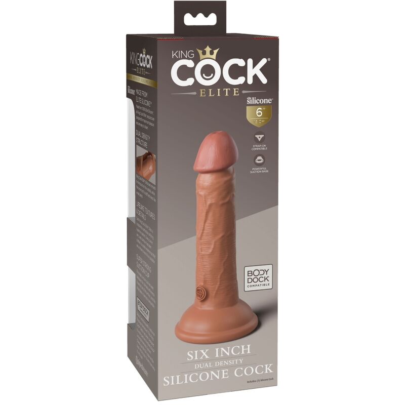 Gode réaliste Elite silicone double densité — détail texture surface