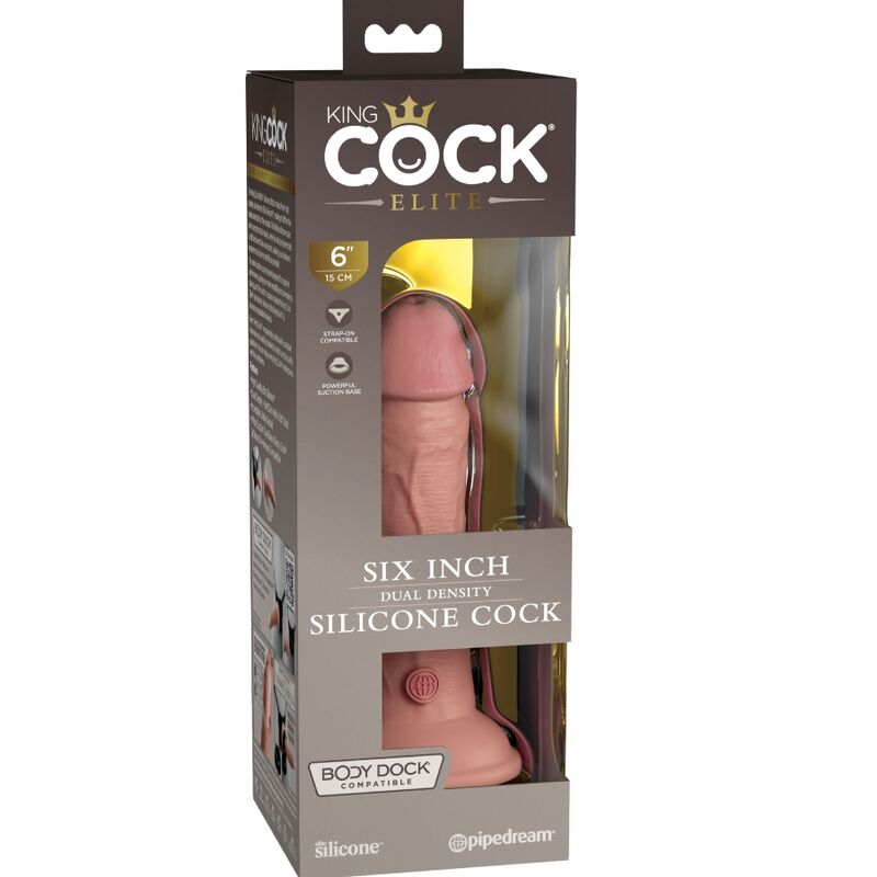 Gode réaliste King Cock Elite silicone — détail texture surface
