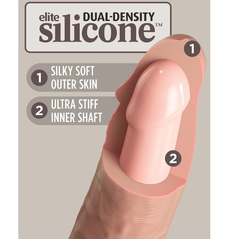 Gode réaliste King Cock Elite silicone — vue de dos