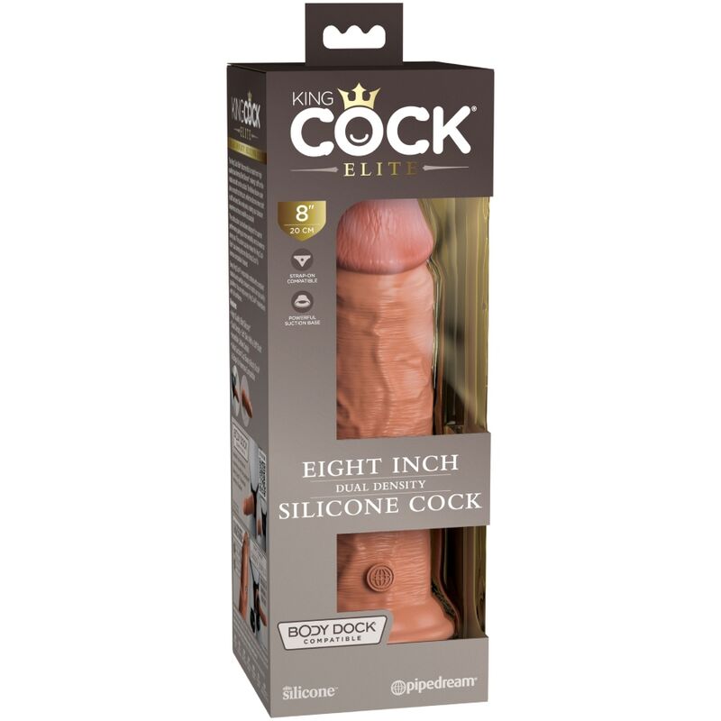 Gode réaliste silicone double densité — détail texture surface