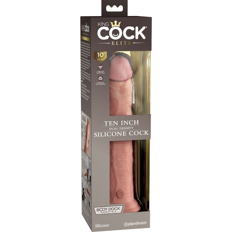 Gode réaliste silicone double densité — détail texture surface