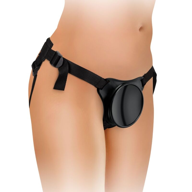 Harnais réglable avec gode silicone — détail produit